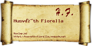 Husvéth Fiorella névjegykártya